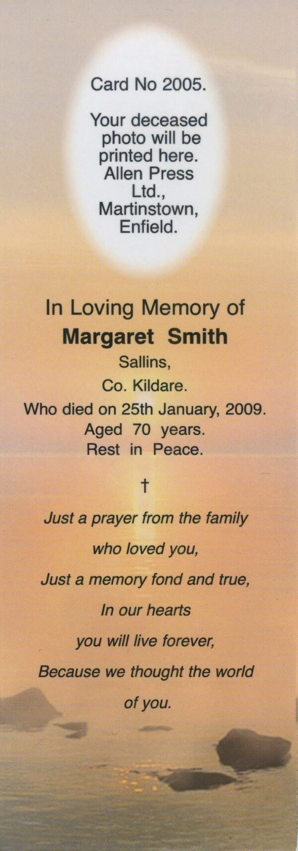 Memorial Bookmarkers - 2005 - Woodland Walk