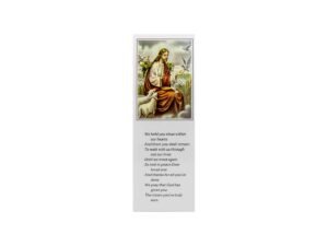 Memorial Bookmarkers - 507 - Our Lord with Lambs and Doves