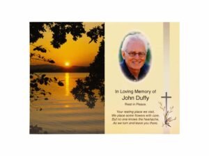 Memorial Cards - 1003 - Setting Sun