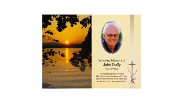 Memorial Cards - 1003 - Setting Sun