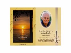 Memorial Cards - 1013 - Sunset with Tree