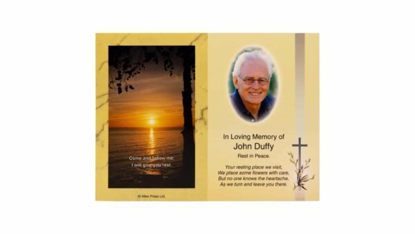 Memorial Cards - 1013 - Sunset with Tree