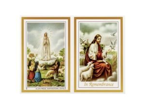 Memorial Cards - 105 - Our Lord with Doves and Lambs