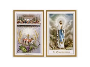 Memorial Cards - 109 - Our Lady and Last Supper