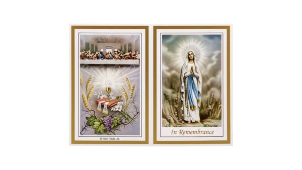 Memorial Cards - 109 - Our Lady and Last Supper