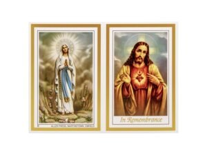 Memorial Cards - 111 - Sacred Heart and Our Lady