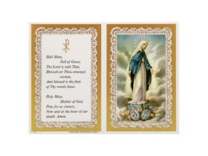Memorial Cards - 124 - Our Lady with Medels