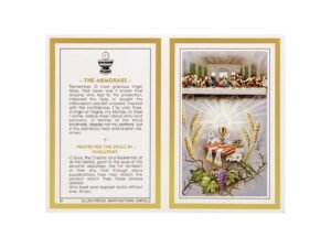 Memorial Cards - 150 - Last Supper