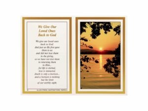 Memorial Cards - 1610 - Setting Sun