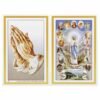 Allen Press-Memorial Cards-1611-Lady of Lourdes and Praying Hands-Outside Memorial Cards - 1611 - Lady of Lourdes and Praying Hands