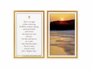 Memorial Cards - 1615 - Moon with Wood and Beach