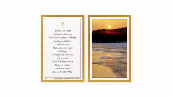 Memorial Cards - 1615 - Moon with Wood and Beach