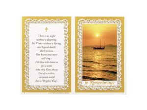 Memorial Cards - 1620 - Sailing Boat