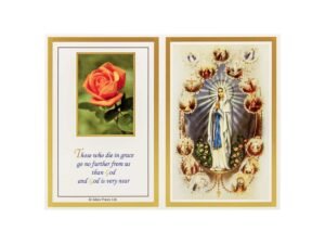 Memorial Cards - 2 - Our Lady with Stations of Cross