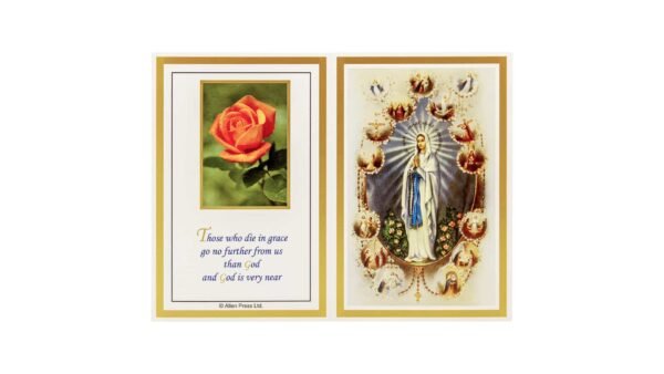 Memorial Cards - 2 - Our Lady with Stations of Cross