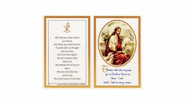 Memorial Cards - 200 - Our Lord in Oval Frame