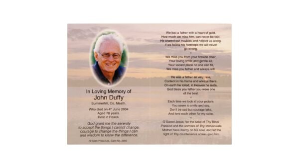 Memorial Cards - 2000 - Woodland