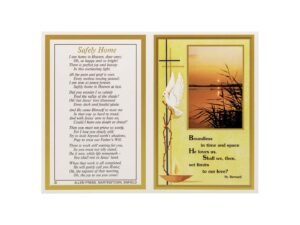 Memorial Cards - 803 - Sunset on Lake with Holy Spirit