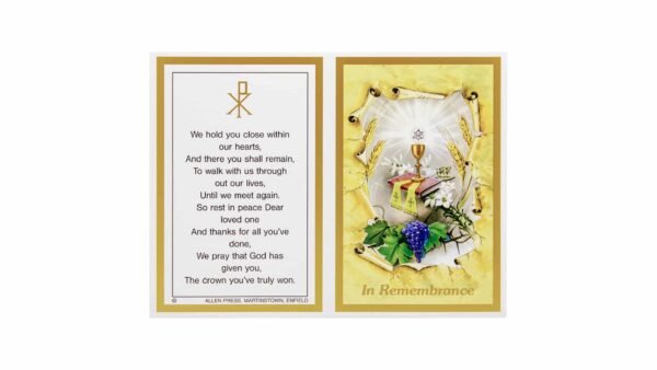 Memorial Cards - 804 - Chalice