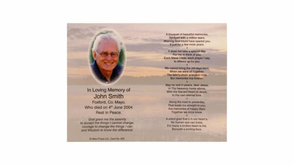 Memorial Cards - 900 - Stream and Wild Flowers
