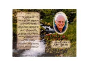 Memorial Cards - 900 - Stream and Wild Flowers