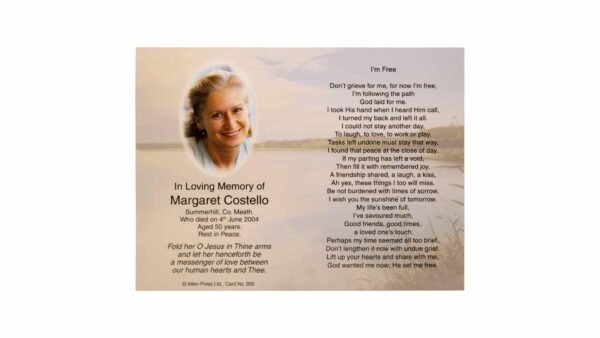 Memorial Cards - 905 - Blue Sky and Lake