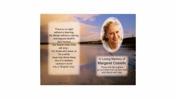 Memorial Cards - 905 - Blue Sky and Lake