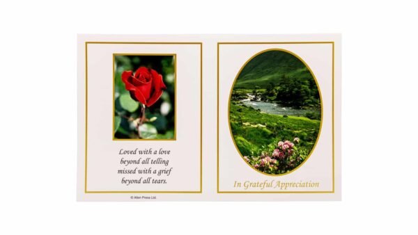 Allen Press-Memorial Thank You Cards-10M-River and Mountain-Outside Memorial Thank You Cards - 10M - River and Mountain