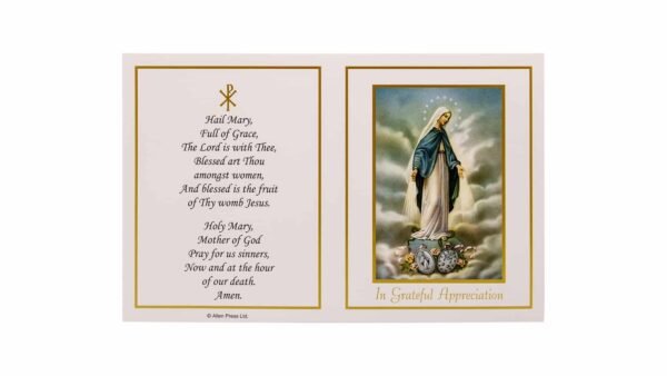 Allen Press-Memorial Thank You Cards-11M-Our Lady-Outside Memorial Thank You Cards - 11M - Our Lady