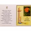 Memorial Thank You Cards - 17A - Rose with Candle