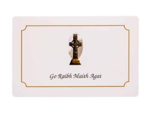 Allen Press-Memorial Thank You Cards-2T-Celtic Cross-Outside Memorial Thank You Cards - 2T - Celtic Cross