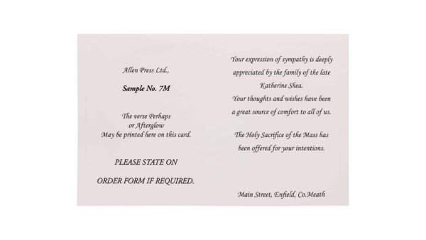 Allen Press-Memorial Thank You Cards-7M-Jesus and Country Lane-Inside Memorial Thank You Cards - 7M - Jesus and Country Lane