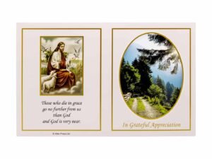 Allen Press-Memorial Thank You Cards-7M-Jesus and Country Lane-Outside Memorial Thank You Cards - 7M - Jesus and Country Lane