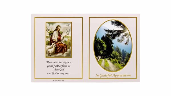 Allen Press-Memorial Thank You Cards-7M-Jesus and Country Lane-Outside Memorial Thank You Cards - 7M - Jesus and Country Lane