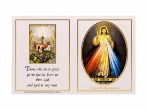 Allen Press-Memorial Thank You Cards-7P-Divine Mercy-Outside Memorial Thank You Cards - 7P - Divine Mercy