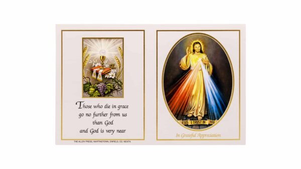 Allen Press-Memorial Thank You Cards-7P-Divine Mercy-Outside Memorial Thank You Cards - 7P - Divine Mercy