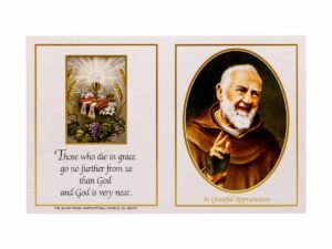 Allen Press-Memorial Thank You Cards-9P-Padre Pio-Outside Memorial Thank You Cards - 9P - Padre Pio